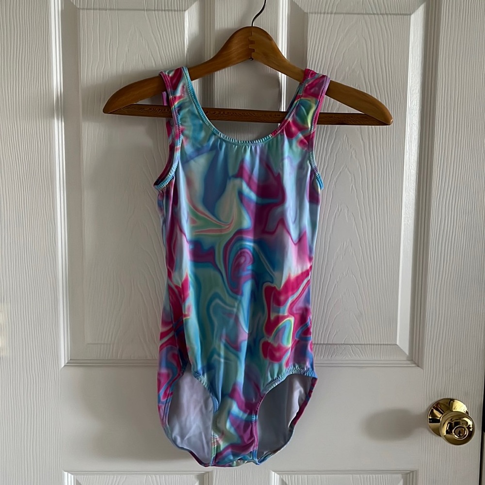 Q Petroleum Tie-Die Barbie Core One Piece Swim Suit Size M/L